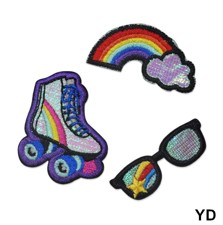 10개 무지개 자수 패치 다림질 또는 바느질로 부착 가 - Sewing Id 리뷰 및 가격