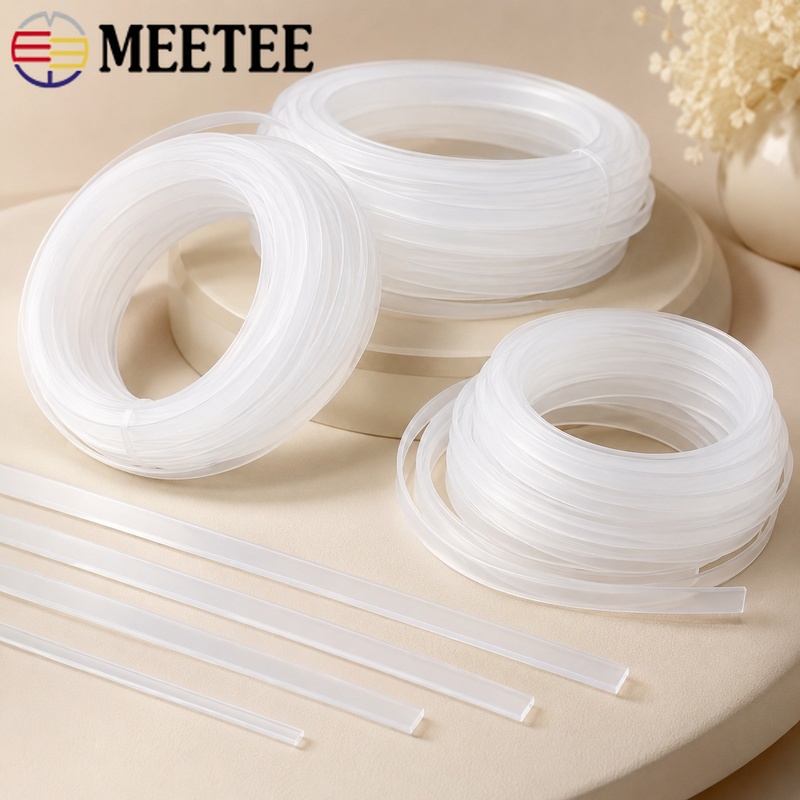 20M 4-12mm 투명 플라스틱 코르셋 보닝 웨빙 브 - Textile Sewing Support 리뷰 및 가격