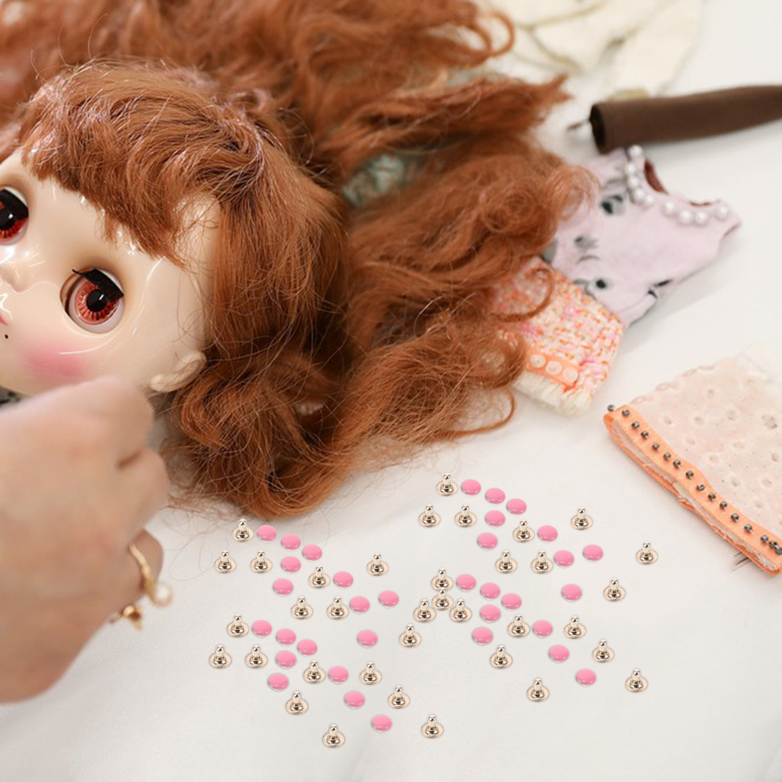 100개 소형 리벳 캡 장식용 금속 마이크로 아일렛,  - Sewing Eyelet Fabric 리뷰 및 가격