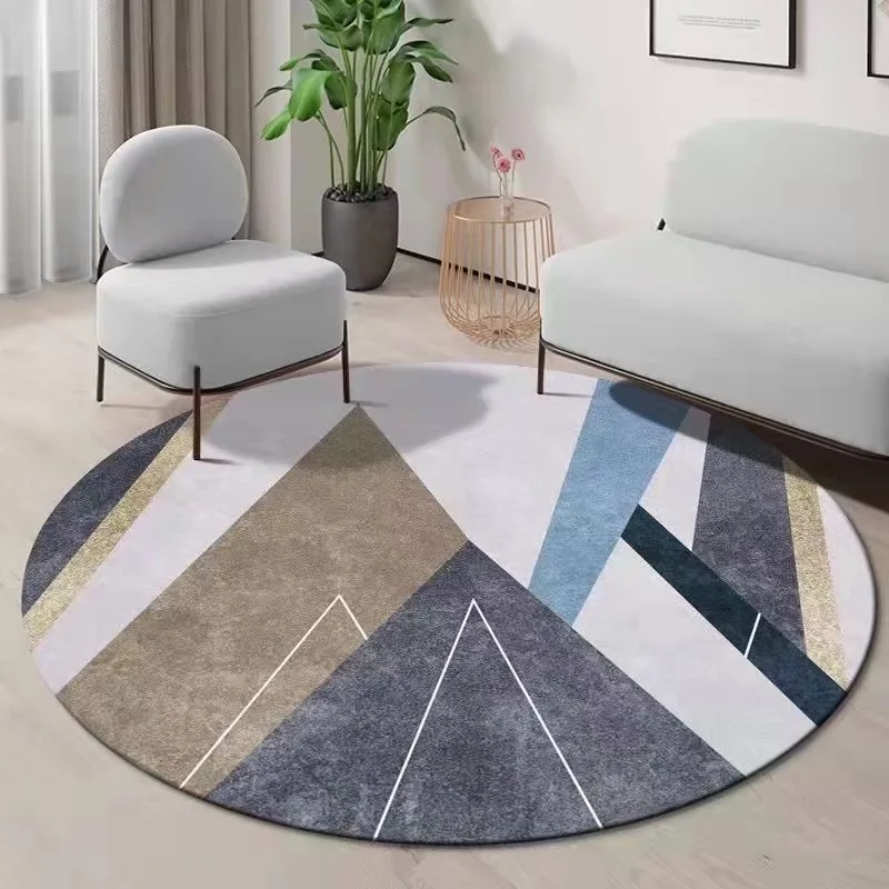 ~O~모던한 컬러 블록 디자인의 기하학적 원형 러그 – - Century Textile & Sewing Supply Saskatoon Sk 리뷰 및 가격