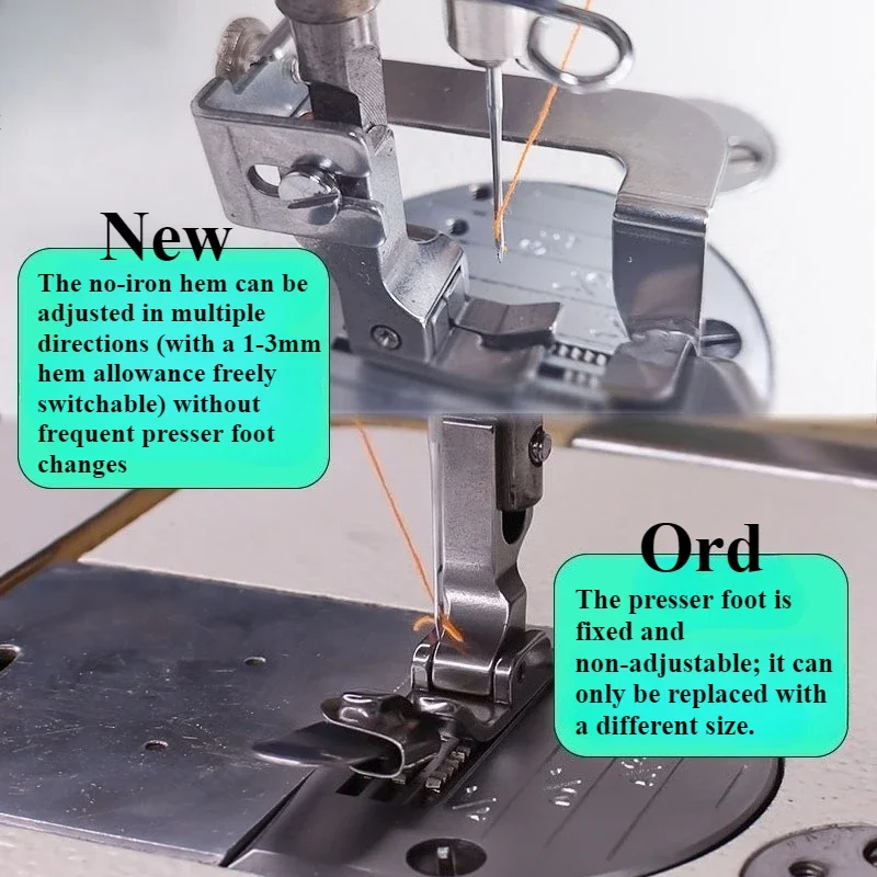 평판 재봉틀용 조절 가능한 노아이언 헤머풋, 평판 재봉 - Sewing Factory 리뷰 및 가격