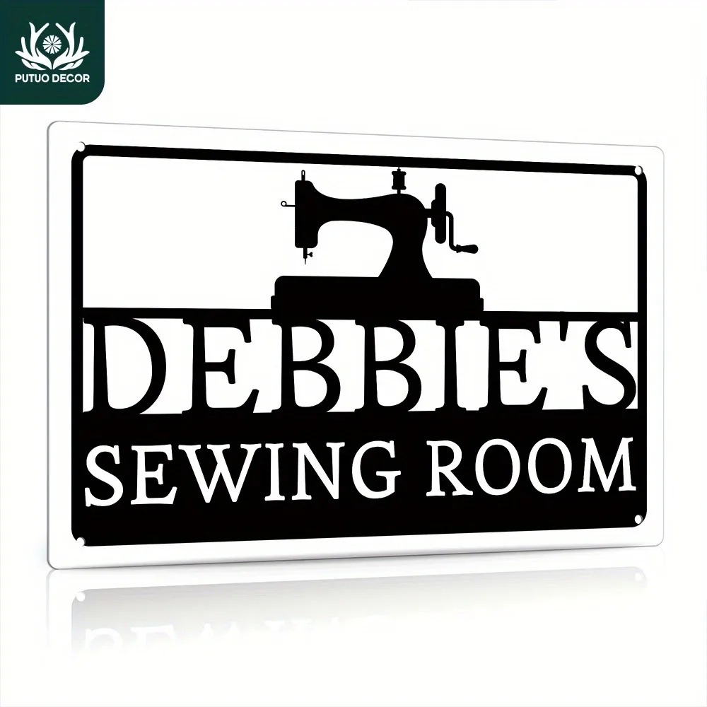 [2D 플랫] 맞춤형 재봉실 금속 간판 12x8인치 개 - Sewing Custom 리뷰 및 가격