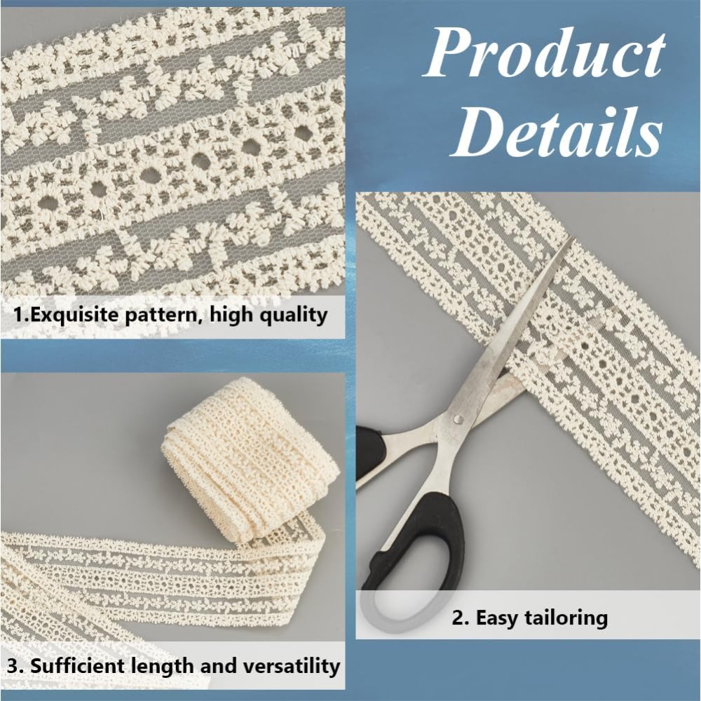 2.2인치 폭의 빈티지 코튼 레이스 트림 5야드 꽃무늬 - Sewing Eyelet Fabric 리뷰 및 가격