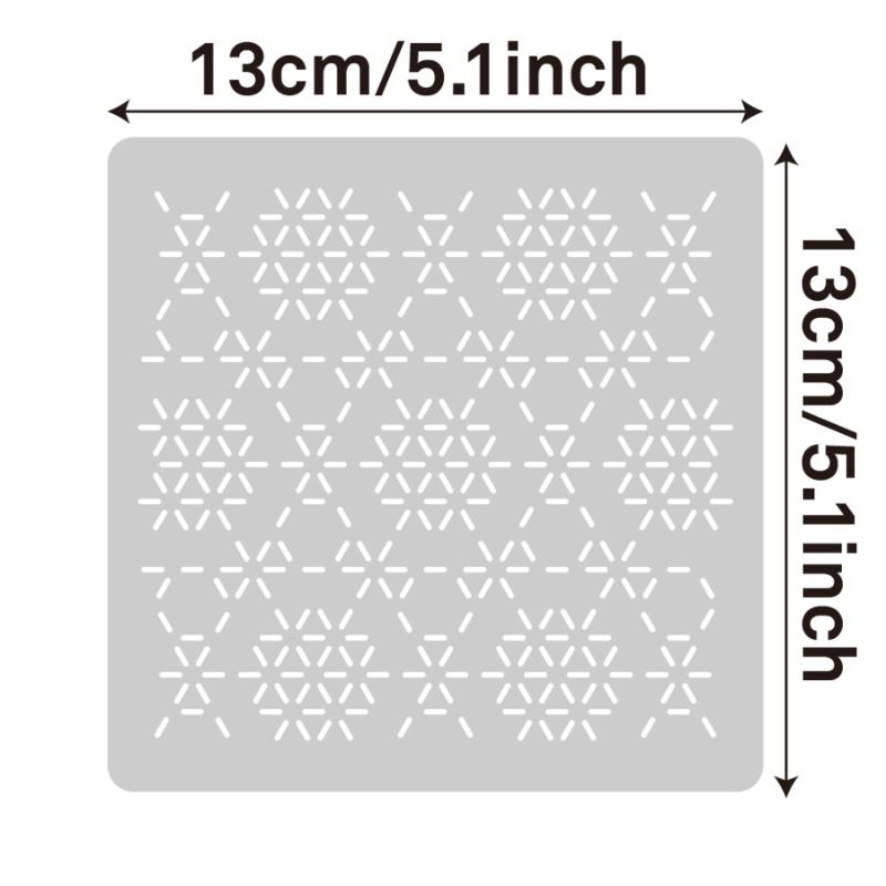 자수 스텐실 템플릿 세트 사시코 재사용 가능한 수공예  - Textile Sewing Patterns 리뷰 및 가격
